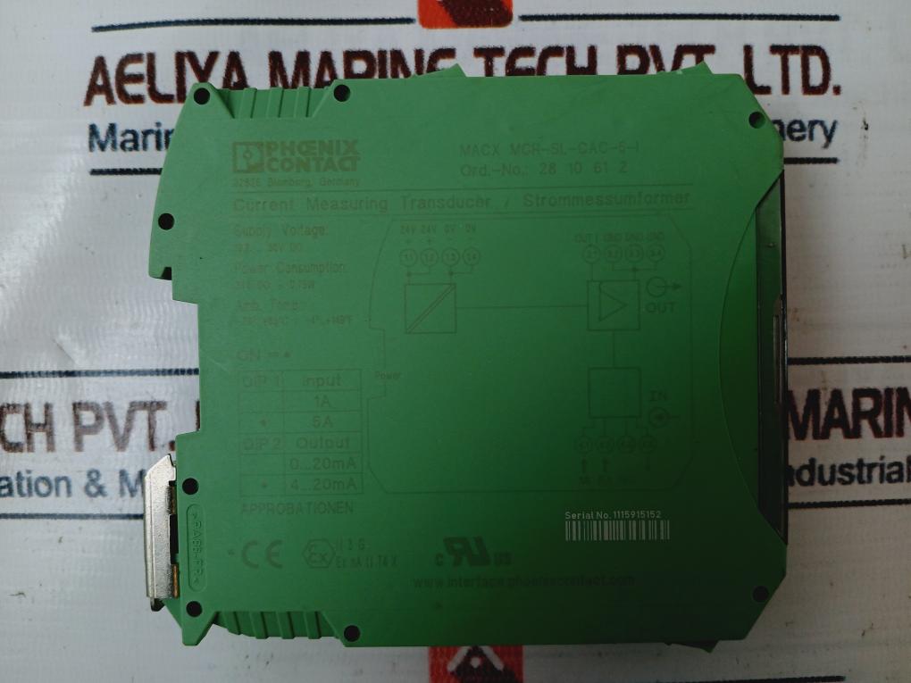 Phoenix Contact Macx Mcr-sl-cac-5-i Current Measuring Transducer