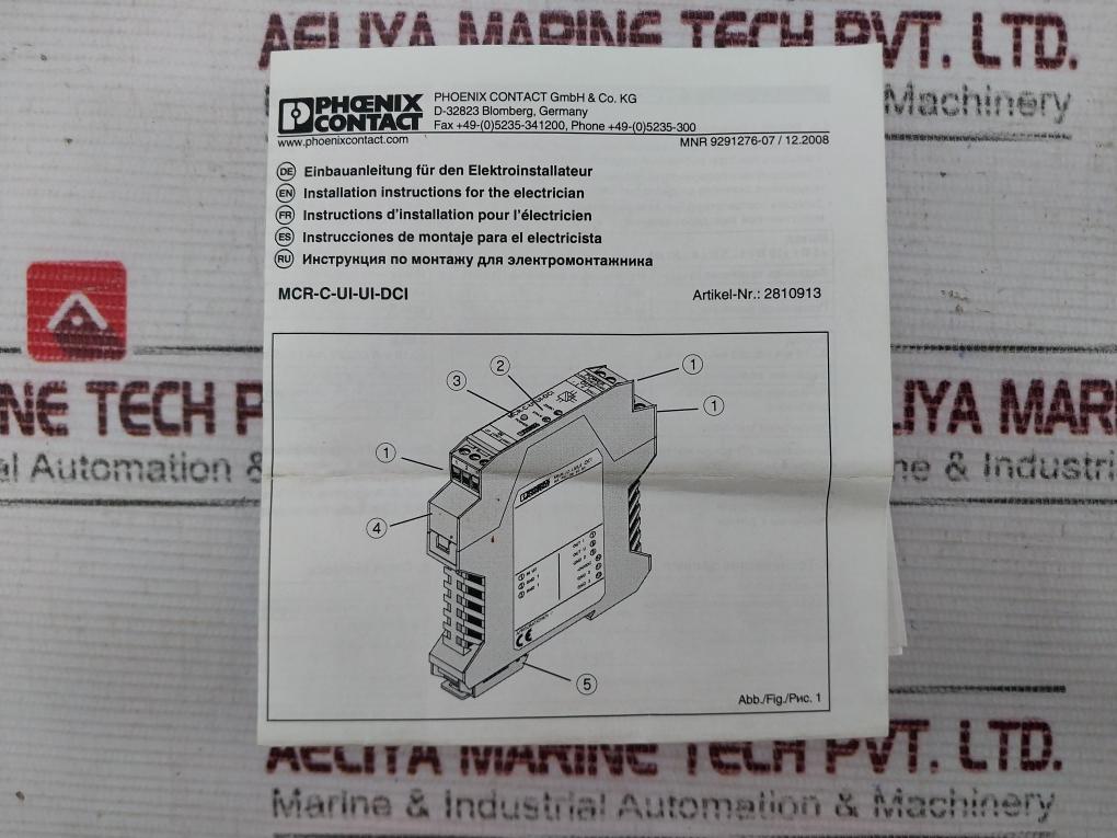 Phoenix Contact Mcr-c-ui-ui-dci Converter 2810913 30V/50Ma