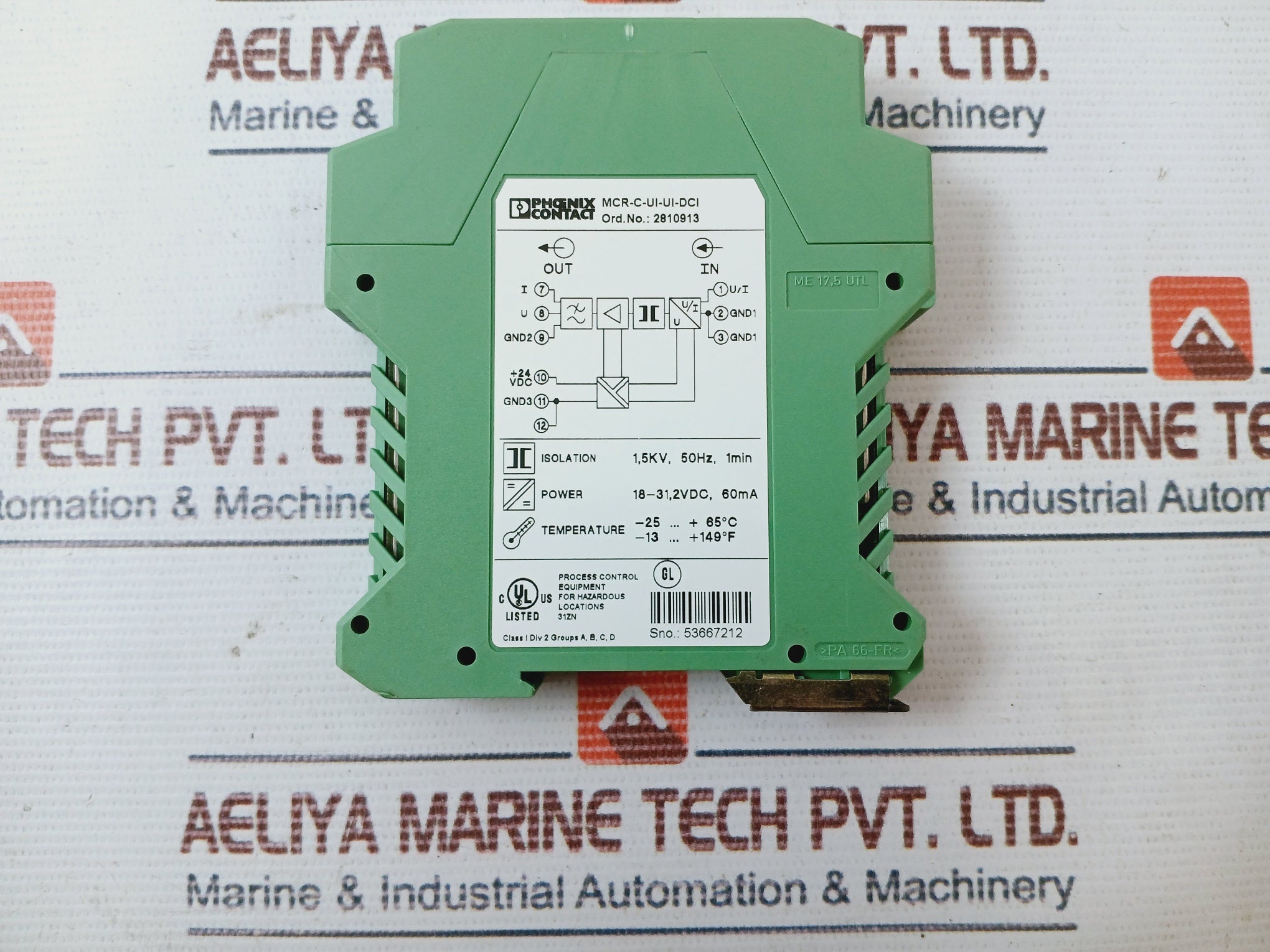 Phoenix Contact Mcr-c-ui-ui-dci Converter 2810913 120 Gm