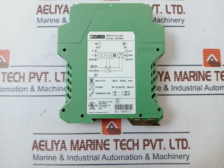 Phoenix Contact Mcr-c-ui-ui-dci Converter 2810913 120 Gm