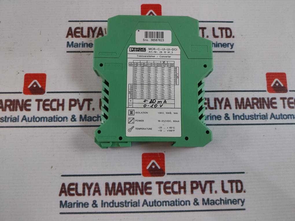 Phoenix Contact Mcr-c-ui-ui-dci Converter 2810913 0-10V