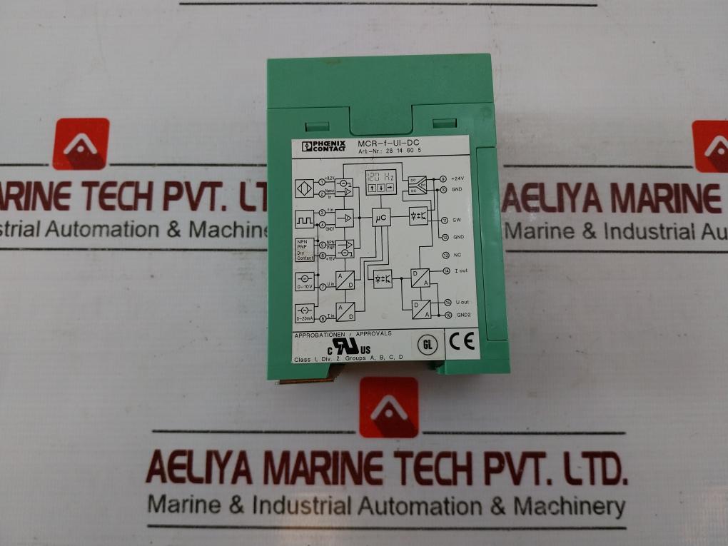 Phoenix Contact Mcr-f-ui-dc Frequency Measuring Transducer 2814605 20-30Vdc 60Ma