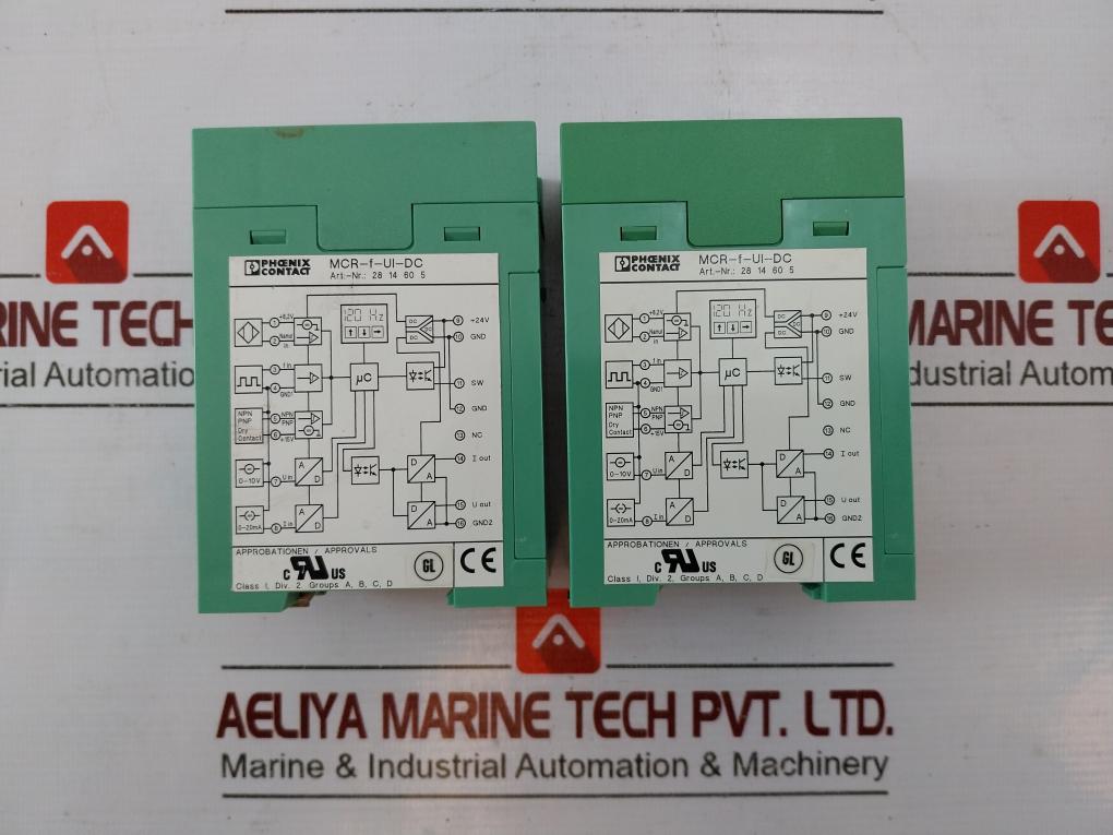 Phoenix Contact Mcr-f-ui-dc Frequency Measuring Transducer 2814605 20-30Vdc 60Ma