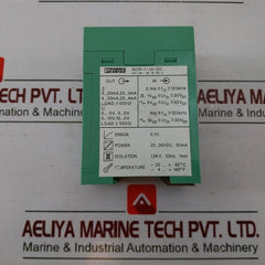 Phoenix Contact Mcr-f-ui-dc Frequency Measuring Transducer 2814605 20-30Vdc 60Ma