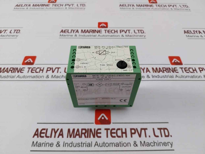 Phoenix Contact Mcr-ps-230Ac/24Dc/100 Signal Conditioner Power Supply Unit 50Mv