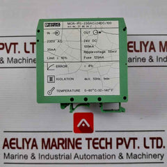 Phoenix Contact Mcr-ps-230Ac/24Dc/100 Signal Conditioner Power Supply Unit 50Mv