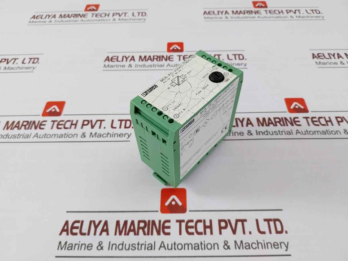 Phoenix Contact Mcr-ps-230Ac/24Dc/100 Signal Conditioner Power Supply Unit 50Mv