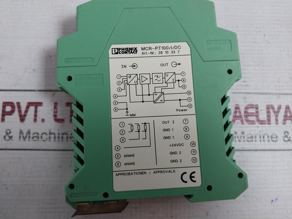 Phoenix Contact Mcr-pt100/I/Dc Resistance Thermometer Measuring Transducer 30Ma