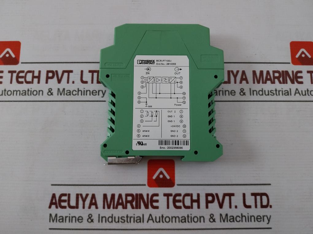 Phoenix Contact Mcr-pt100/I/Mcr-pt100-i Temperature Transducer 4-20Ma 20-30Vdc