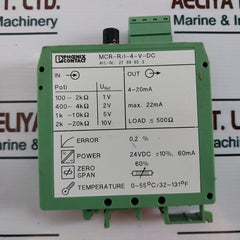 Phoenix Contact Mcr-r/I-4-v-dc Resistance Transducer 24Vdc