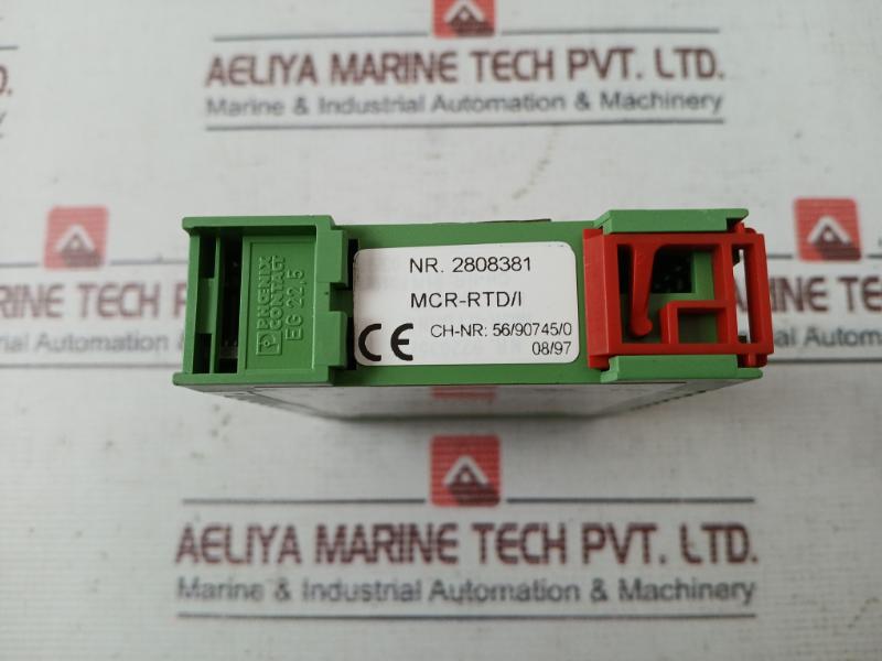 Phoenix Contact Mcr-rtd/I Temperature Measuring Transducer Output 4-20Ma