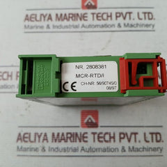 Phoenix Contact Mcr-rtd/I Temperature Measuring Transducer Output 4-20Ma