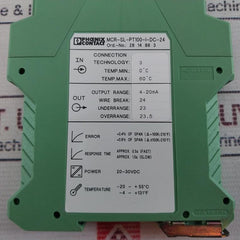 Phoenix Contact MCR-SL-PT100-I-DC-24 Temperature Transducer 2814883 100 Gm