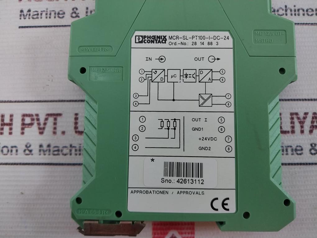 Phoenix Contact Mcr-sl-pt100-i-dc-24 Temperature Transducer 2814883