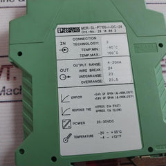 Phoenix Contact Mcr-sl-pt100-u-dc-24 Temperature Transducer 2814883