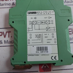 Phoenix Contact Mcr-sl-pt100-u-dc-24 Temperature Transducer 2814883