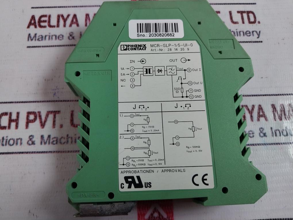 Phoenix Contact Mcr-slp-1/5-ui-0 Passive Current Transducer