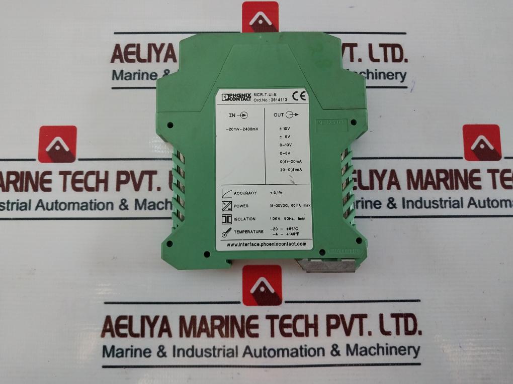 Phoenix Contact Mcr-t/Ui-e Temperature Transducer 2814113 24Vdc