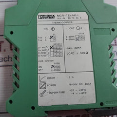 Phoenix Contact Mcr-te/J/K/I Thermocoupler 18-30V Dc, 40Ma