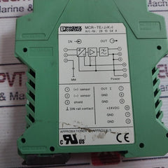 Phoenix Contact Mcr-te/J/K/I Thermocoupler 18-30V Dc, 40Ma