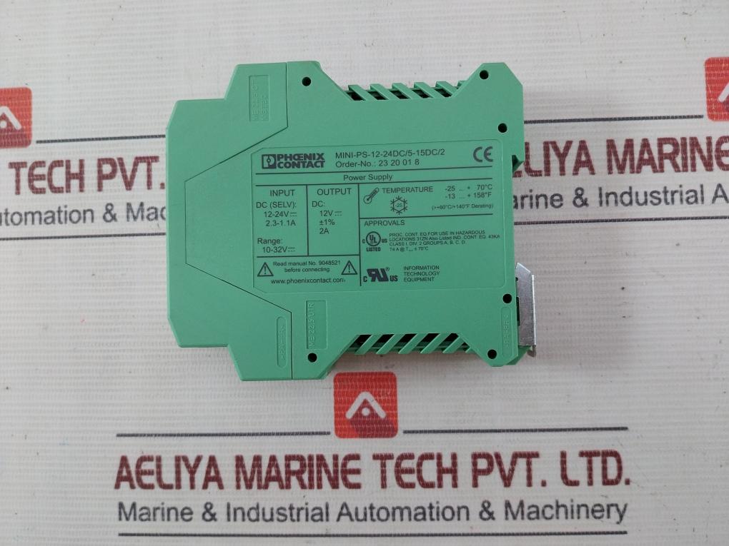 Phoenix Contact Mini-ps-12-24Dc/5-15Dc/2 Dc/Dc Converter 12-24V 2.3-1.1A 70°C