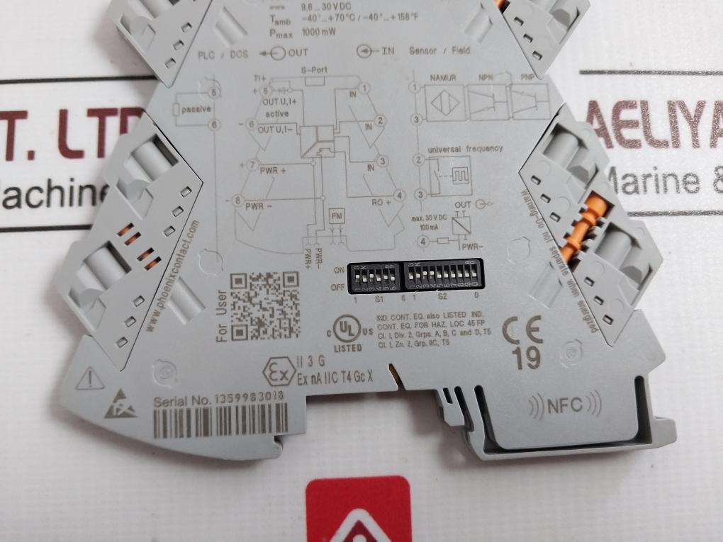 Phoenix Contact Mini Mcr-2-f-ui Frequency Measuring Transducer 1000Mw 0-21Ma