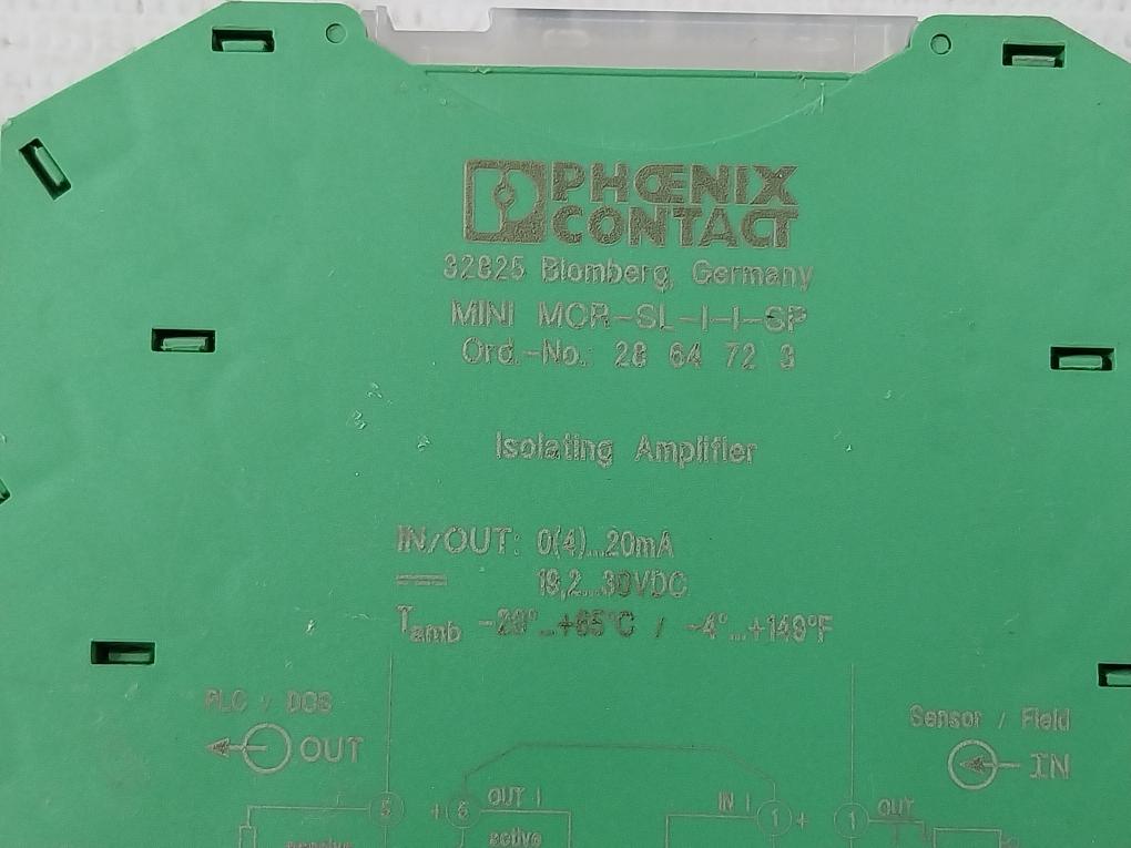 Phoenix Contact Mini Mcr-sl-i-i-sp Signal Conditioner Isolating Amplifier 24V