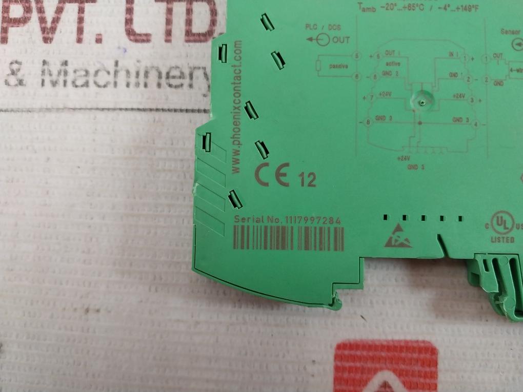 Phoenix Contact Mini Mcr-sl-i-i Signal Conditioner Isolating Amplifier 19,2-30Vdc
