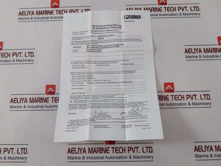 Phoenix Contact Mini Mcr-sl-pt100-ui Resistance Measuring Transducer 5Kv 50Hz