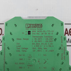 Phoenix Contact Mini Mcr-sl-tc-ui Thermocouple Measuring Transducer 16Ma 1 5Kv