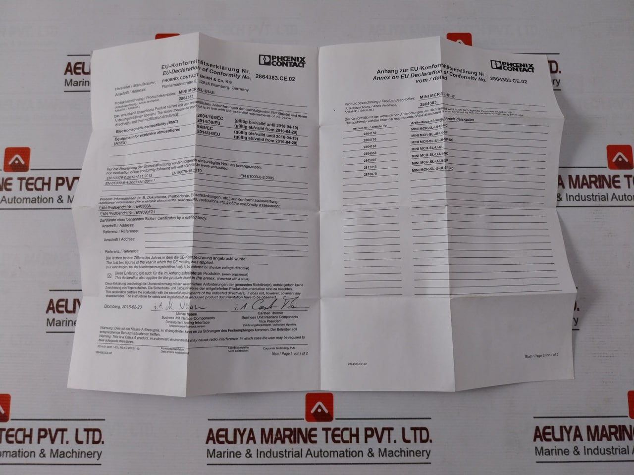 Phoenix Contact MINI MCR-SL-UI-UI-NC Signal Conditioner 2864150 16MA