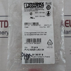 Phoenix Contact P-fu 5X20 Led 24 Large-surface Labeling Option 300V 10A