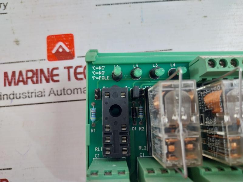 PHOENIX CONTACT PC24D08-2C Relay Module Card-H PCPL-36