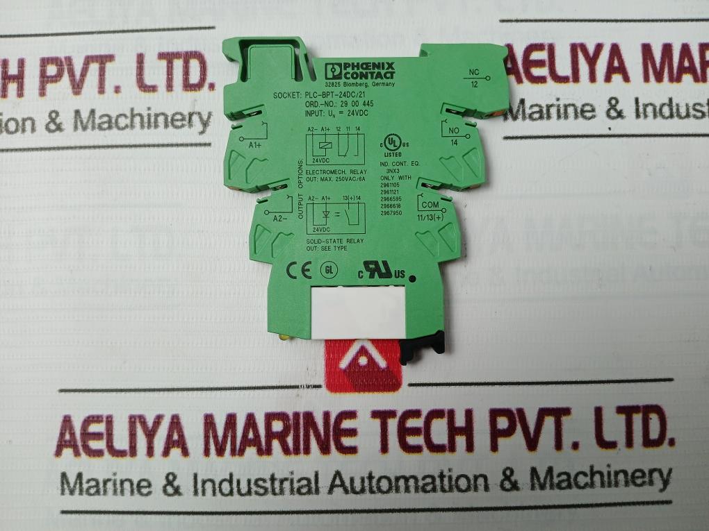 Phoenix Contact Plc-bpt-24Dc/21 Relay Base 24Vdc