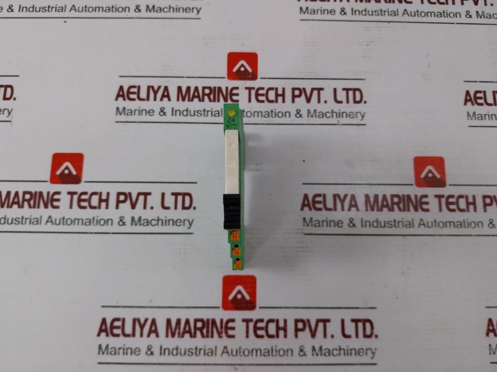 Lot of 2X Phoenix Contact PLC-BPT-24DC/21 Relay Base with Relay 24VDC