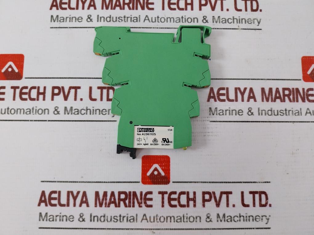 Lot of 2X Phoenix Contact PLC-BPT-24DC/21 Relay Base with Relay 24VDC