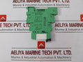 Lot of 2X Phoenix Contact PLC-BPT-24DC/21 Relay Base with Relay 24VDC