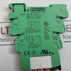 Lot of 3X Phoenix Contact PLC-BPT- 24DC/21 Relay Socket 250V 6A