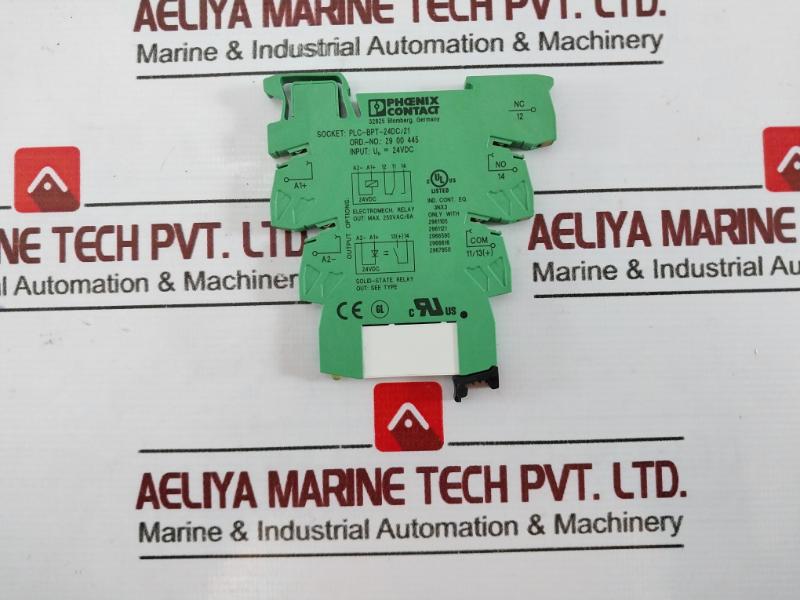 Phoenix Contact Plc-bpt-24Dc/21 Socket 24Vdc Electromechanical Relay Solid-state