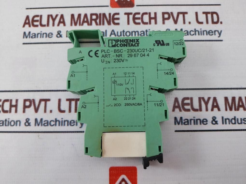 Phoenix Contact Plc-bsc-230Uc/21-21 Relay With Socket Base 2961202