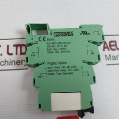 Phoenix Contact Plc-bsc-24Dc/1Ic/Act Relay Base 2967837 24Vdc 250V/10A