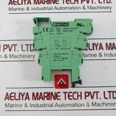 Lot of 2X PHOENIX CONTACT PLC-BSC-24DC/1IC/ACT Relay Base Module 2967837 24V
