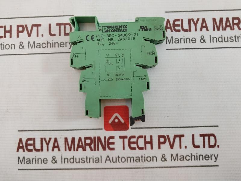 Phoenix Contact Plc-bsc-24Dc/21-21 Relay Base 250Vac/6A O15U06