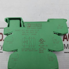 Lot of 2X Phoenix Contact PLC-BSC-24DC/21-21 Relay Base 2967015 24VDC