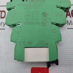 Lot of 2X Phoenix Contact PLC-BSC-24DC/21-21 Relay Base 2967015 24VDC