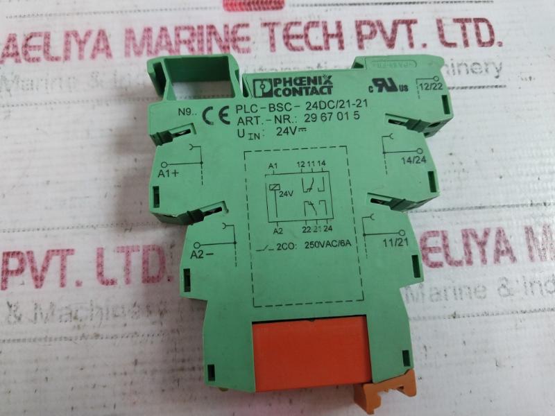 Phoenix Contact Plc-bsc-24Dc/21-21 Relay Base Schrack Rte24024 250Vac/6A