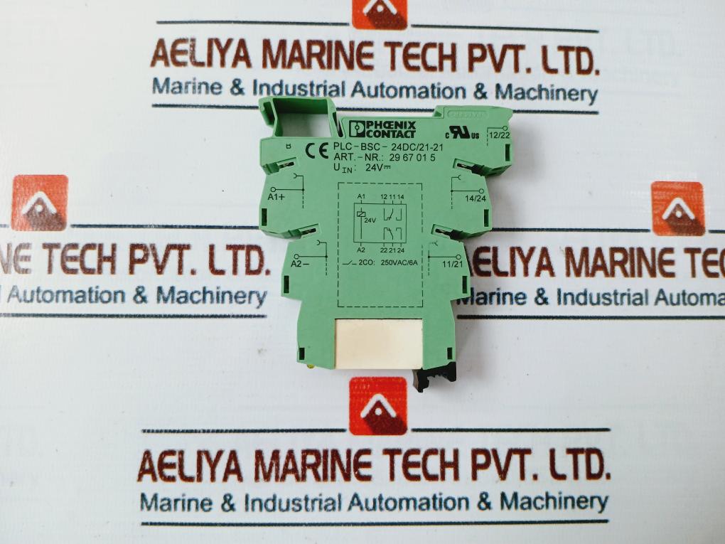 Phoenix Contact Plc-bsc-24Dc/21-21 Relay With Base 2967015