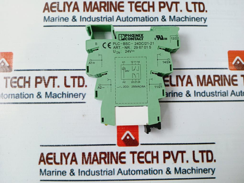 Phoenix Contact Plc-bsc-24Dc/21-21 Relay With Socket Base 2967015