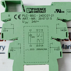 Phoenix Contact Plc-bsc-24Dc/21-21 Relay With Socket Base 2967015