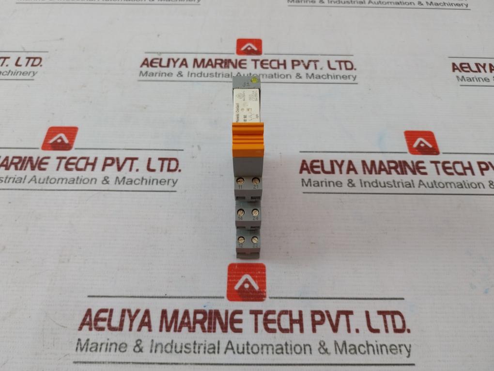 Lot Of 4X Phoenix Contact Plc-bsc-24Dc/21-21 Interface Relay Din Rail Mount